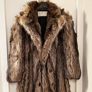 Men's Full length Raccoon Coat